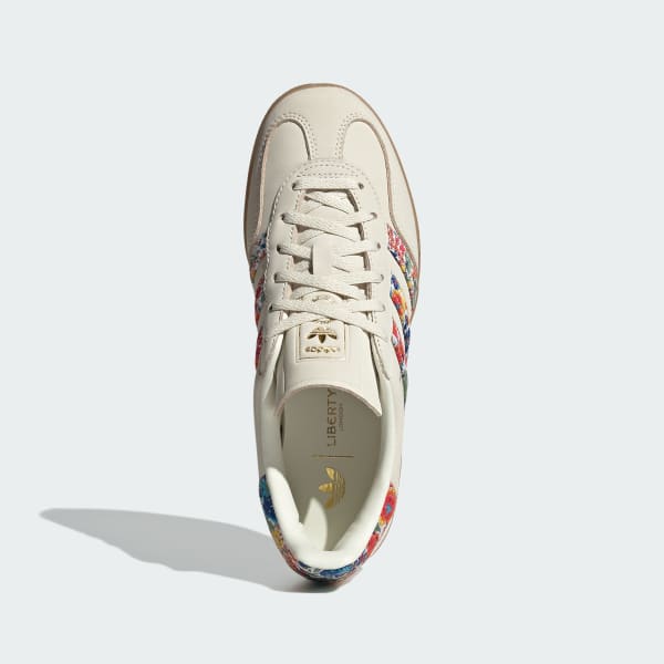 Vit Gazelle Indoor x Liberty London Skor
