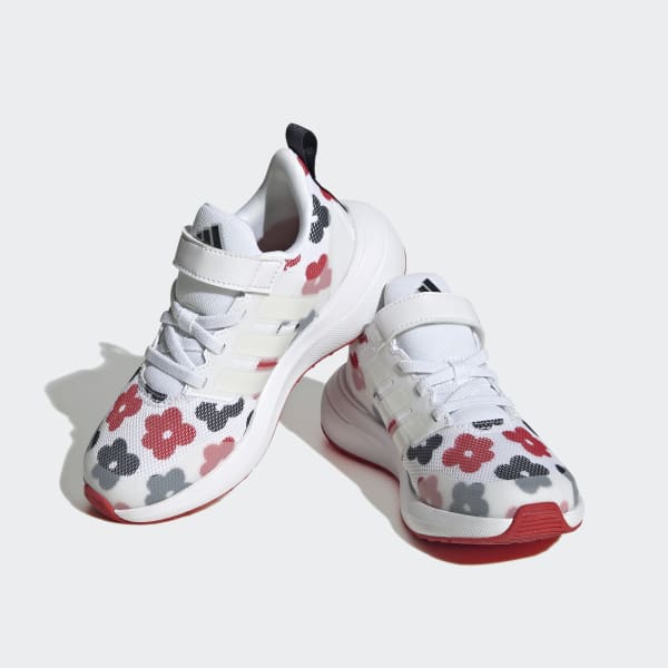 White FortaRun 2.0 Cloudfoam Elastic Lace Top Strap Shoes