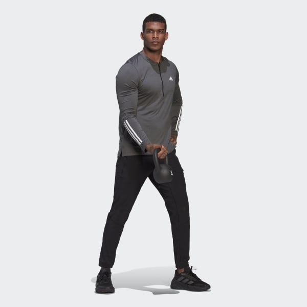 Schwarz Training 1/4-Zip Longsleeve DVS93
