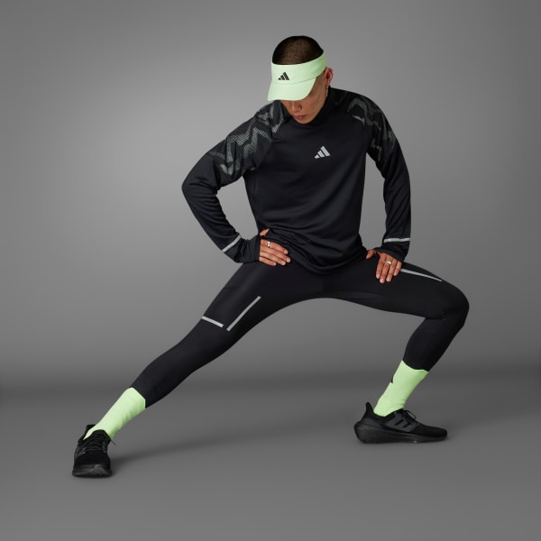 adidas Ultimate Hi Vis Reflective 1/2-Zip Top - Black | Free