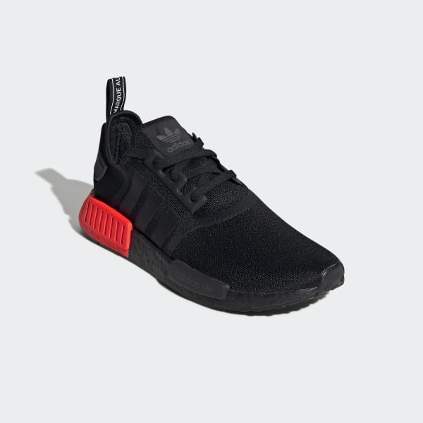 adidas nmd_r1 black & red shoes