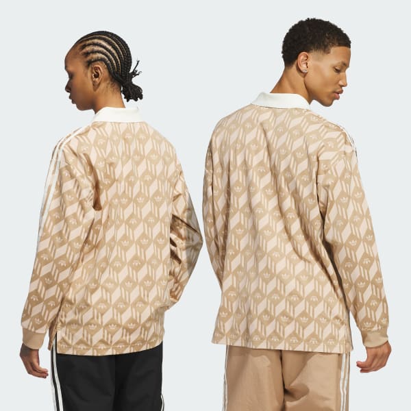 Marrom Camisa Polo Heritage (Gênero Neutro)