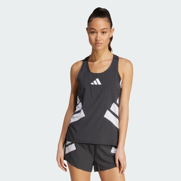 Schwarz Adizero Road to Records Singlet
