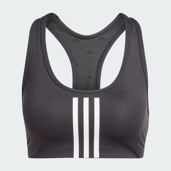 Noir Brassière de training Powerimpact Mix Mat Iteration Maintien moyen