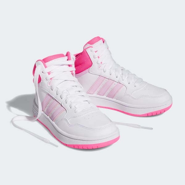 Blanco Tenis Hoops Mid