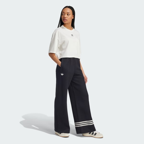 White Essentials Crop Tee