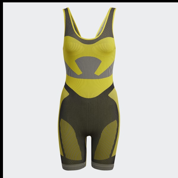 Yellow adidas by Stella McCartney TrueStrength Seamless Training All-in-One Suit DVI74