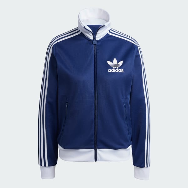 Adidas beckenbauer track top blue hotsell