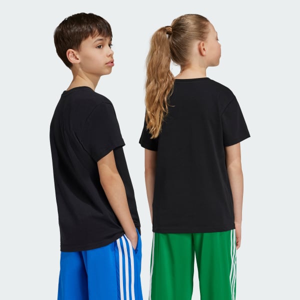 Black Adicolor Trefoil Tee Kids