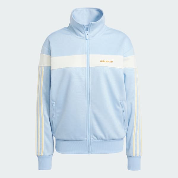 Blue '80s Track Top