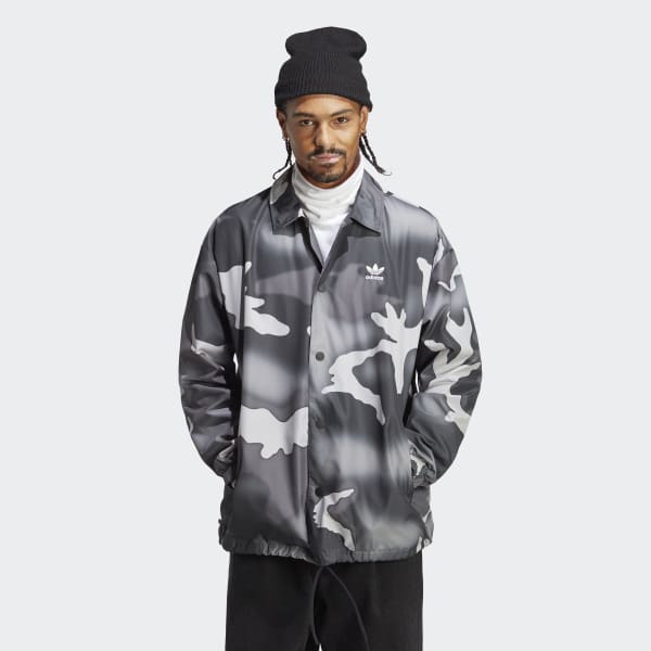 exposición Funcionar Estricto adidas Graphics Camo Coach Jacket - Black | Men's Lifestyle | adidas US