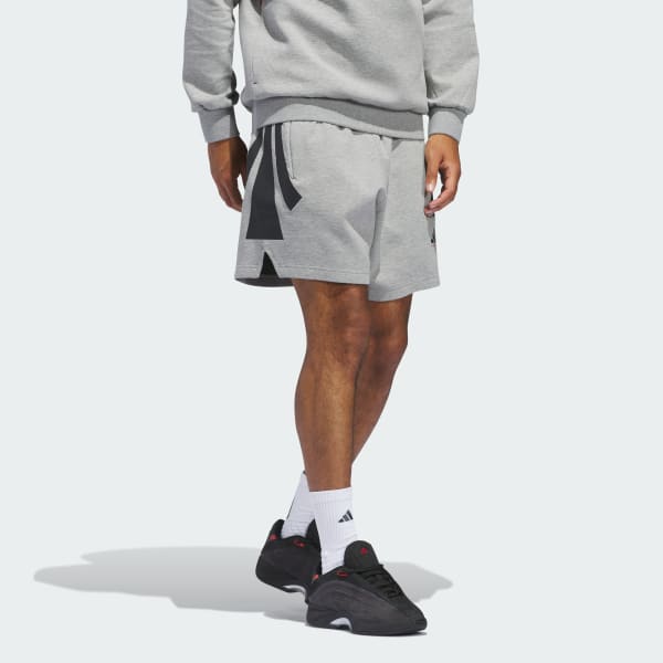 Grey adidas Basketball Spacer Shorts (Gender Neutral)