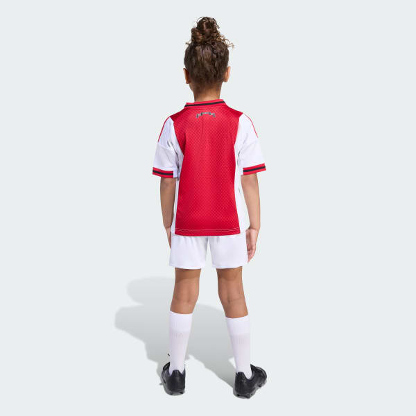 Bialy Zestaw Ajax Amsterdam 25/26 Home Mini Kids