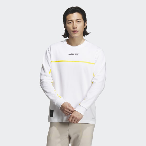 White National Geographic Long Sleeve Tech Tee