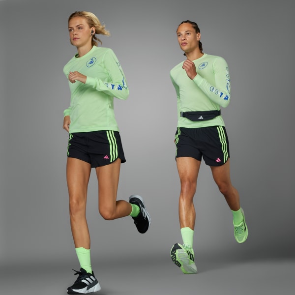 Gron Own the Run adidas Runners Long Sleeve kønsneutral T-shirt