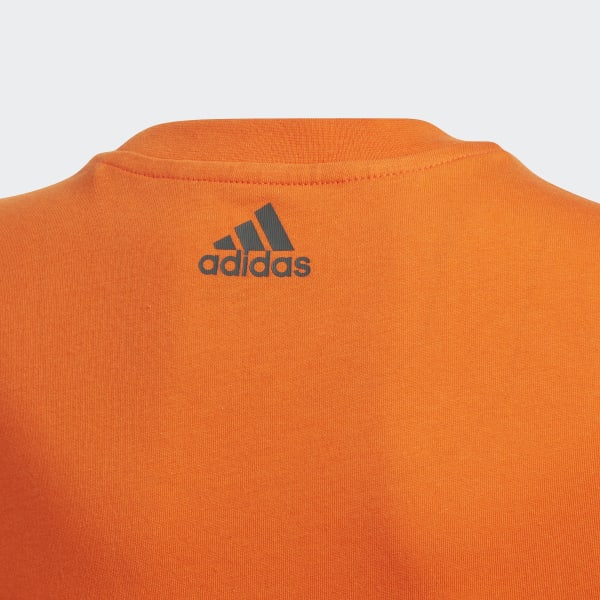 Naranja Camiseta Estampada