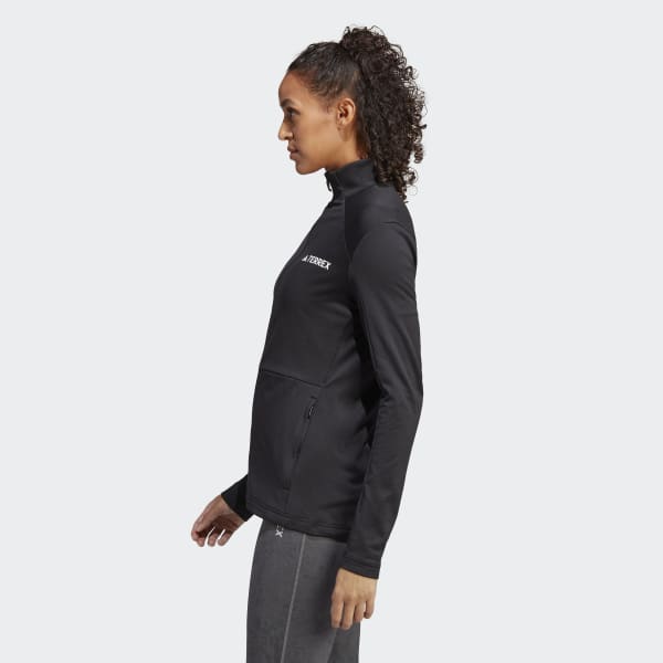 adidas Terrex Multi Light Fleece Full-Zip Jacket - Black, Women's Hiking