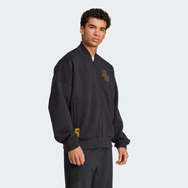Schwarz Real Madrid Doubleknit Trainingsjacke