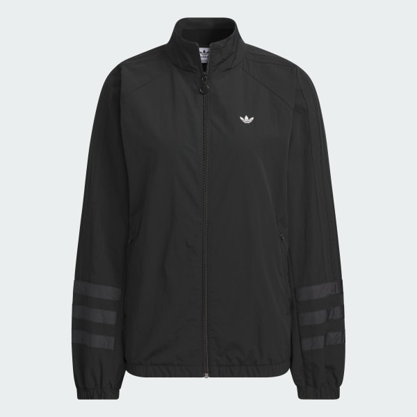 adidas Ruched Track Top Jacket - Black | adidas Singapore
