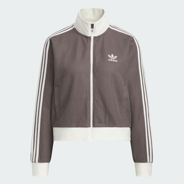 Brown 니트 트랙 탑