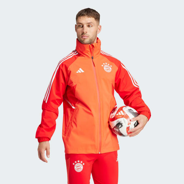 Adidas regenjacke rot discount