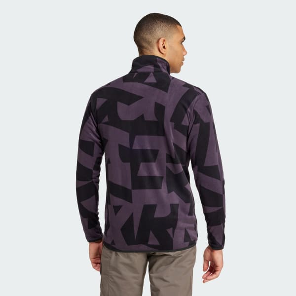 Morado Chaqueta Terrex Multi Printed Full-Zip Tela Fleece