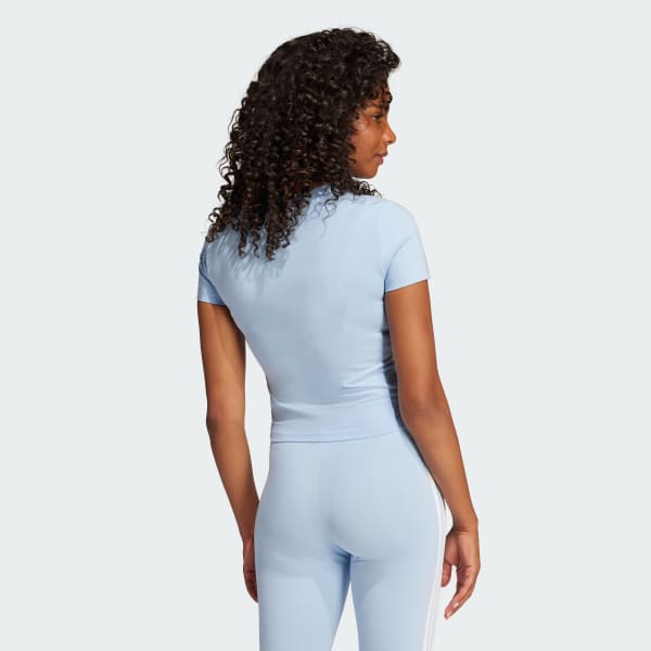 Azul T-shirt Justa 3-Stripes Essentials