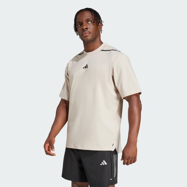 adidas AEROREADY 3 Stripes Tee Red adidas Thailand