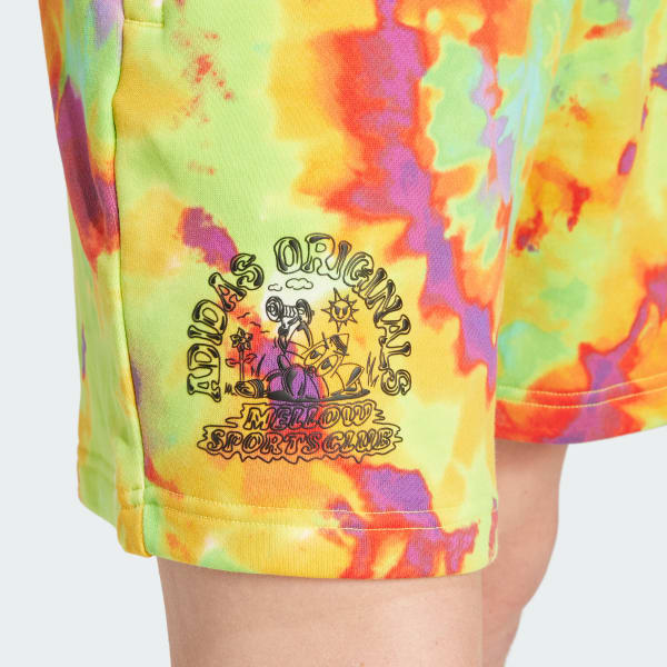 adidas Tie-Dyed Shorts Yellow adidas Belgium
