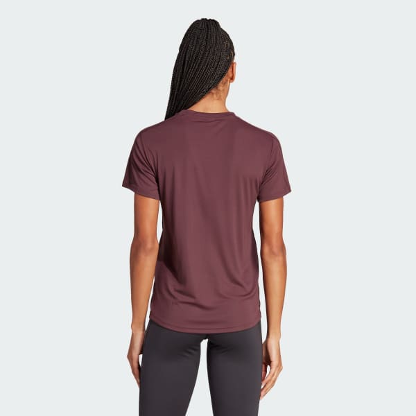 Burgundy Run It Running Tee