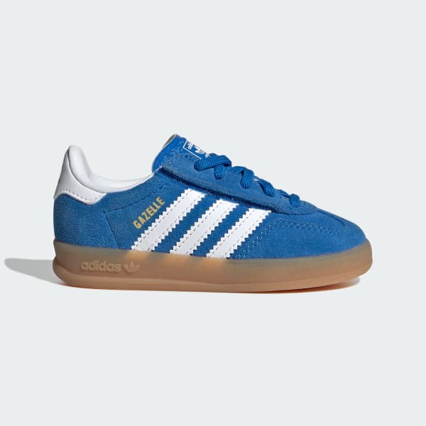 adidas GAZELLE INDOOR COMFORT CLOSURE ELASTIC LACE SHOES - Blue
