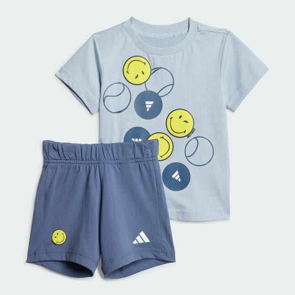 Azul Conjunto de Verano Adidas X Smileyworld