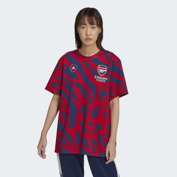 Rosso T-shirt Arsenal FC x adidas by Stella McCartney DVY84