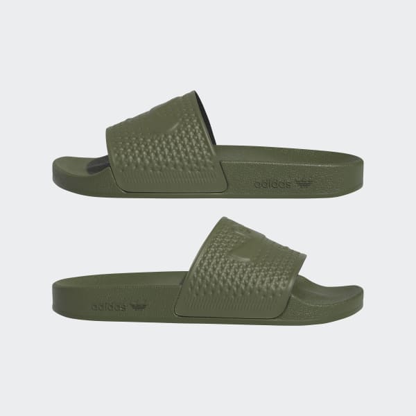 adidas Shmoofoil Slides Green adidas UK