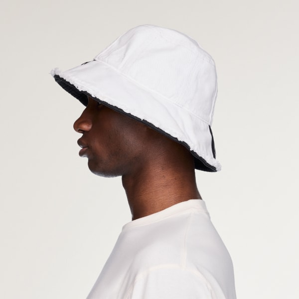 biela KLOBÚČIK Y-3 STRIPES BUCKET HAT