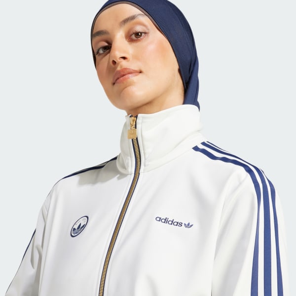 adidas 新品　ファイヤーバード　バッジトラックトップ アディダス ファイヤーバード バッジ トラックトップ - ホワイト