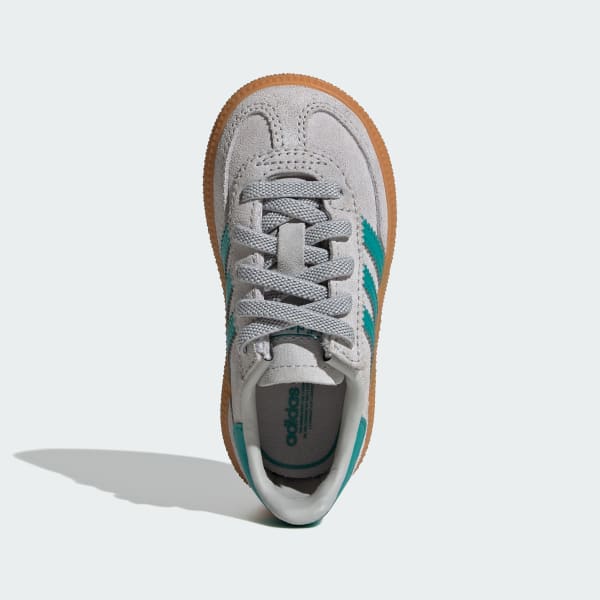 Grey Handball Spezial Comfort Closure Elastic Lace Shoes Kids