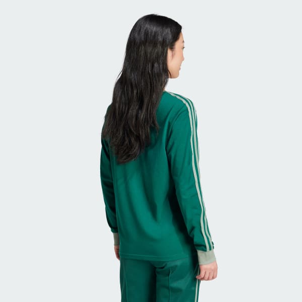 adidas Adicolor 3-Stripes Regular Long Sleeve Tee - Black