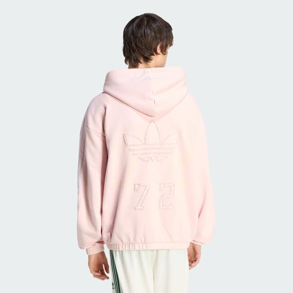 Pink ADIDAS ORIGINALS - WASHED GRAPHICS ZIP-THRU HOODIE