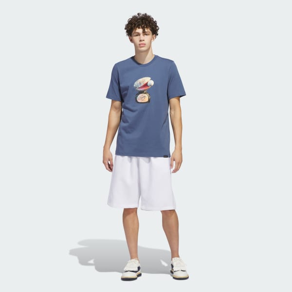 adidas x Malbon Graphic T-Shirt - Blue | Free Shipping with