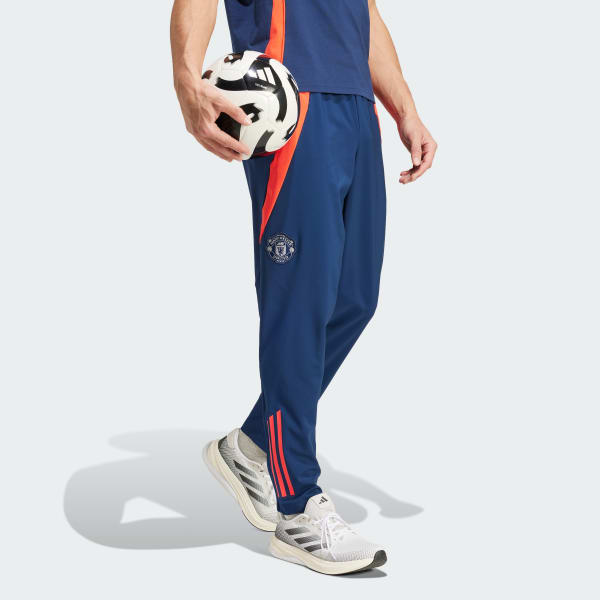 modrá Manchester United Tiro 24 Presentation Tracksuit Bottoms