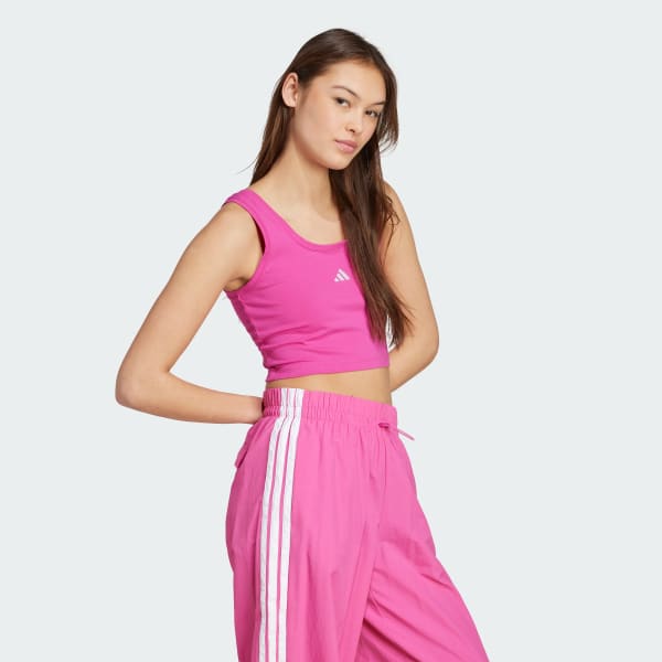 Pink Essentials Small Logo Cotton Lifestyle Tank Top