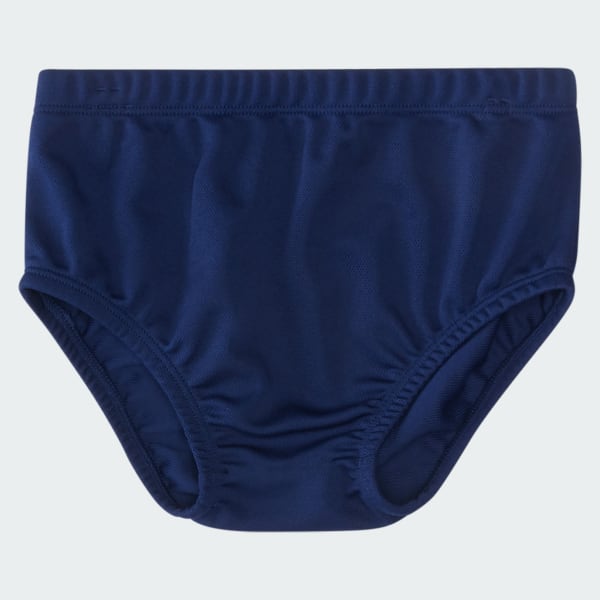 Blue SS RUFFLE POLO DRESS SET