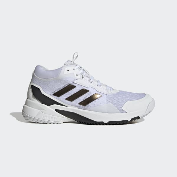adidas Crazyflight 6 Mid Indoor Shoes - White | Free Shipping with