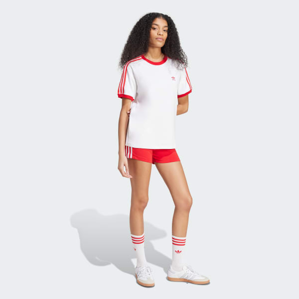 สีขาว เสื้อยืด 3-Stripes