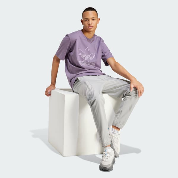 Adidas outline trefoil hot sale