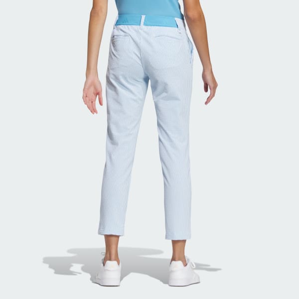 新品adidas アディダス　L 4WAYストレッチ シアサッカーアンクル アディダス ゴルフ ロングパンツ 4WAYストレッチ シアサッカー