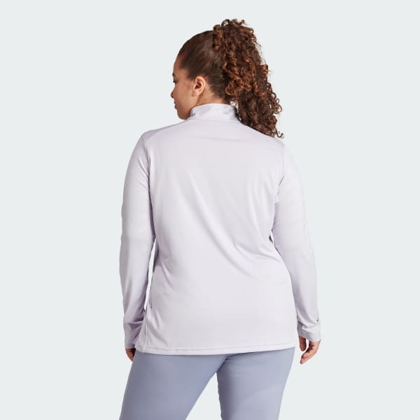 Lilla Terrex Multi Half-Zip Long Sleeve T-skjorte (store størrelser)