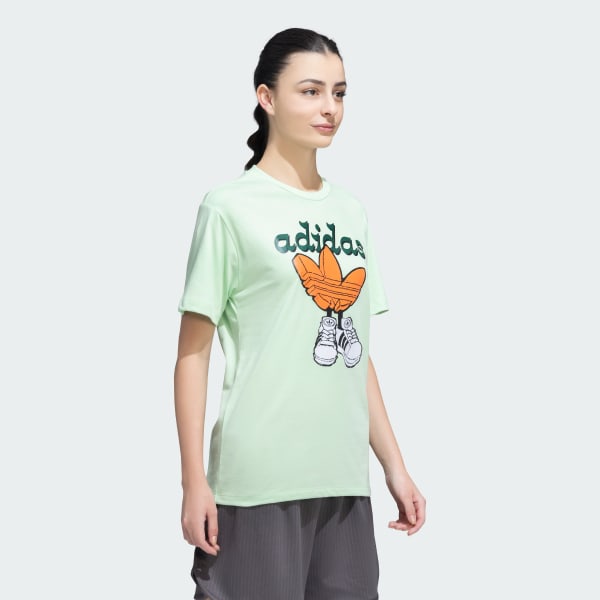 Green adidas Originals Shoe Tee