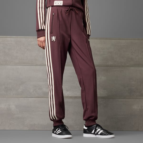 Burgundy Olympique Lyonnais Terrace Icons Track Pants
